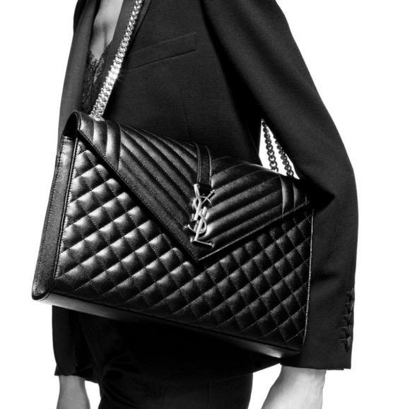 New With Tags Yves Saint Laurent Large Envelope Two-way Bag - Picture 2 of 16